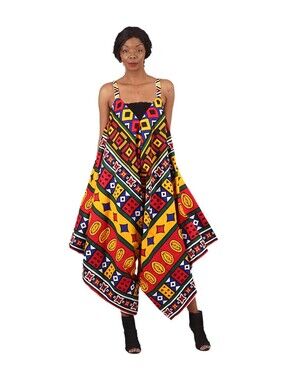 Wide leg harlem jumpsuit one size fit most S_1X
